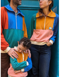 Patron de sweat rétro Atlas kids & adultes - Marmaï Patterns