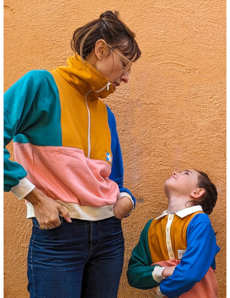 Patron de sweat rétro Atlas kids & adultes - Marmaï Patterns