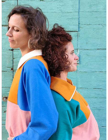 Patron de sweat rétro Atlas kids & adultes - Marmaï Patterns