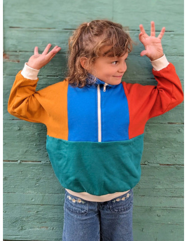 Patron de sweat rétro Atlas kids & adultes - Marmaï Patterns