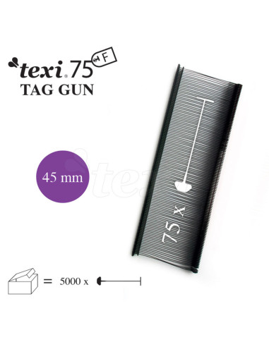 Set de 5000 agrafes pour pistolet Texi Fine - Noir