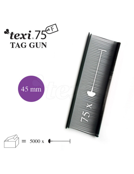 Set de 5000 agrafes pour pistolet Texi Fine - Noir