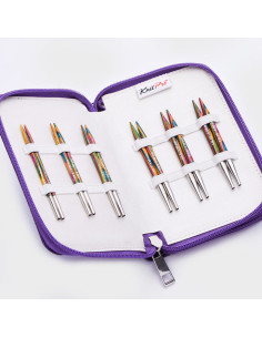 Trousse aiguilles à tricoter circulaires courtes KnitPro Deluxe Symfonie Wood 2