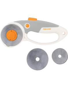 Cutter rotatif Fiskars 2 en 1 lames 45 mm et 60 mm