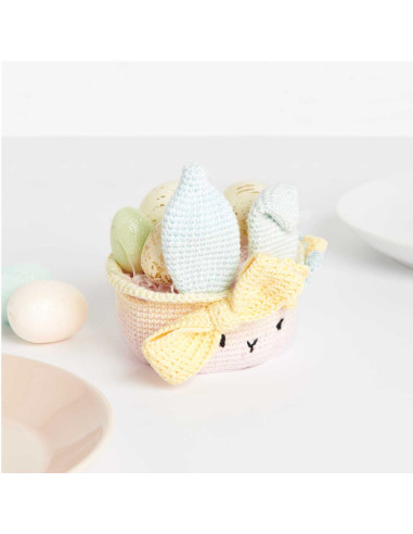 Kit crochet - Corbeille de Pâques pastel