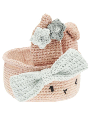 Kit crochet - Corbeille de Pâques beige