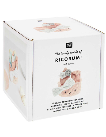 Kit crochet - Corbeille de Pâques beige