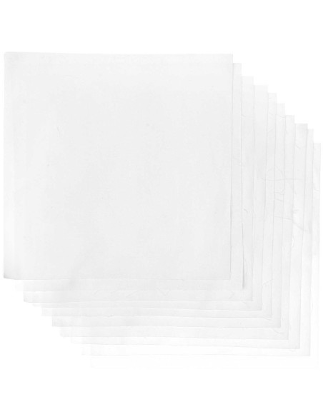 Lot de 10 coupons de tissus spécial broderie - Blanc