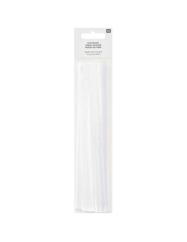 Lot de 10 coupons de tissus spécial broderie - Blanc
