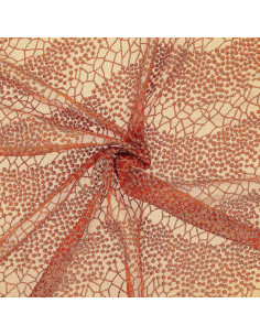 Tissu dentelle Mila - Rouille