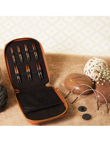 Trousse aiguilles à tricoter circulaires mini KnitPro Ginger