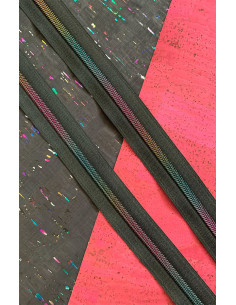 Fermeture nylon 5 mm 274 cm - Noir maille iridescente 2