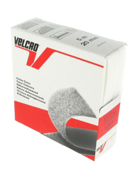 VELCRO® Brand à coudre blanc 20 mm de large boite de 5 mètres