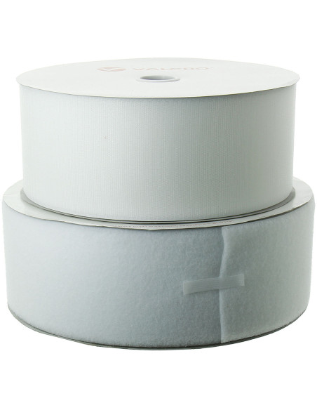 VELCRO® Brand adhésif blanc 100 mm de large rouleau de 25 mètres
