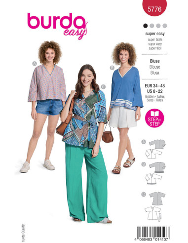 Patron de blouse - Burda 5776