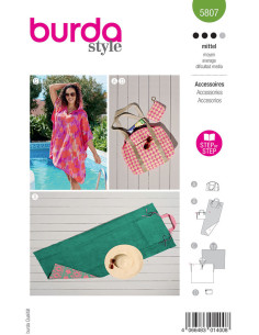 Patron d´accessoires - Burda 5807