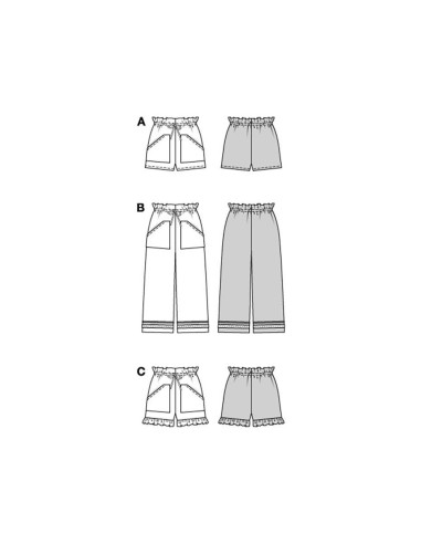 Patron de pantalon - Burda 5808