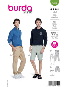 Patron de pantalon - Burda 5814