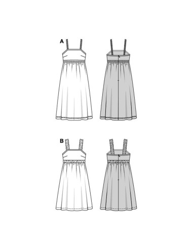 Patron de robe - Burda 5821