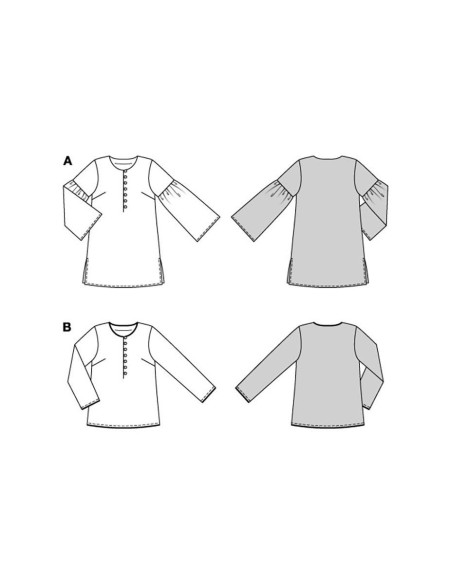 Patron de blouse - Burda 5822