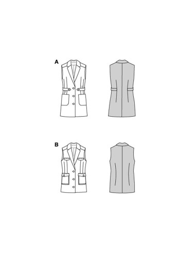 Patron de veste - Burda 5827