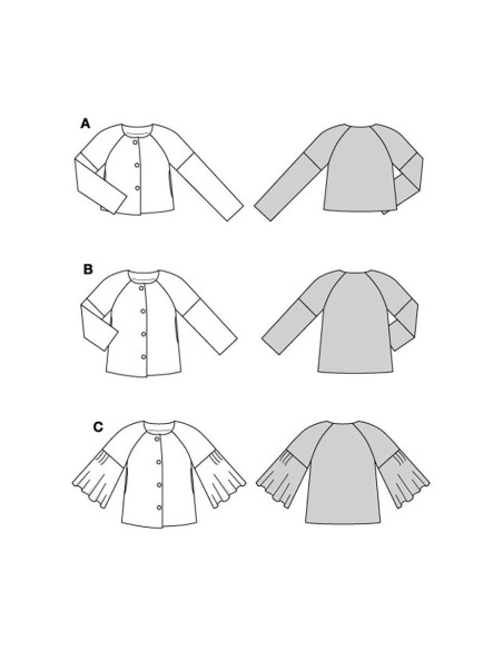 Patron de veste - Burda 5830
