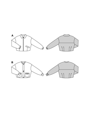 Patron de blouson - Burda 5846