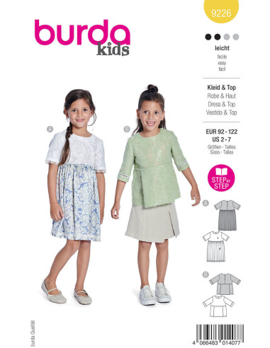 Patron de robe et haut - Burda 9226
