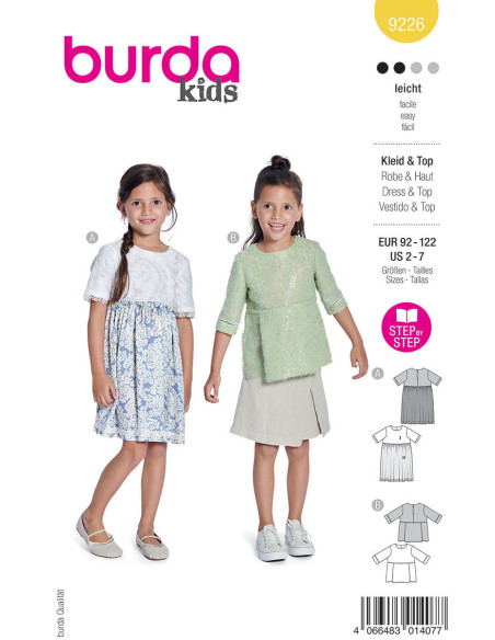Patron de robe et haut - Burda 9226