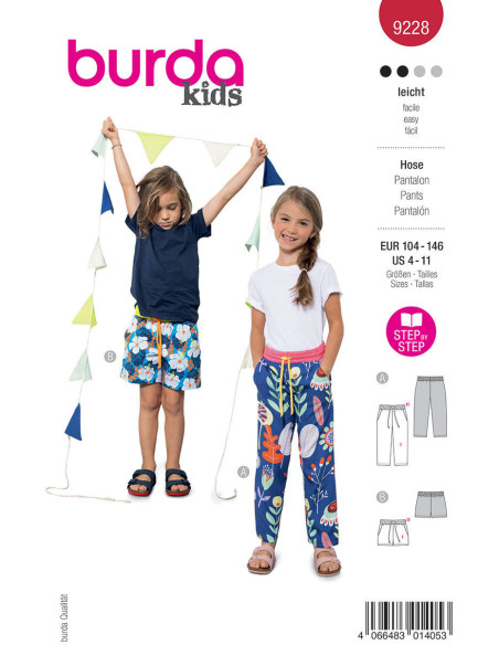 Patron de pantalon - Burda 9228