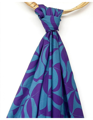 Tissu twill de viscose Purple retro - My Dress Made
