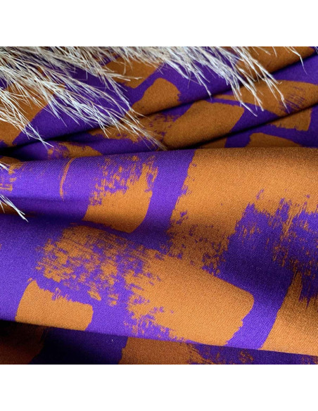 Tissu twill de viscose Purple rain - My Dress Made