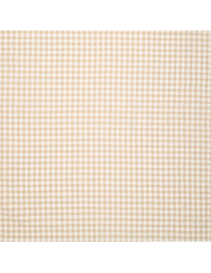 Tissu Seersucker à carreaux - Beige 2