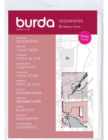 Papier de soie pour patrons Burda