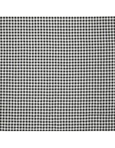 Tissu Seersucker à carreaux - Noir 2