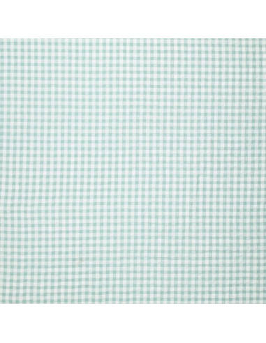 Tissu Seersucker à carreaux - Vert clair