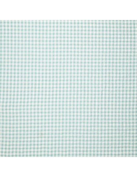 Tissu Seersucker à carreaux - Vert clair