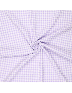 Tissu Seersucker à carreaux - Violet