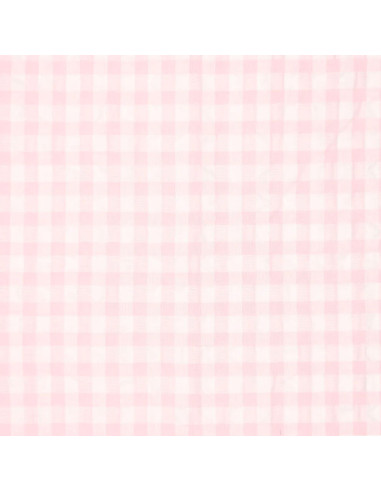 Tissu Seersucker à carreaux - Rose