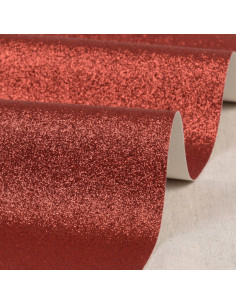 Coupon glitter 50 x 70 cm - Rouge