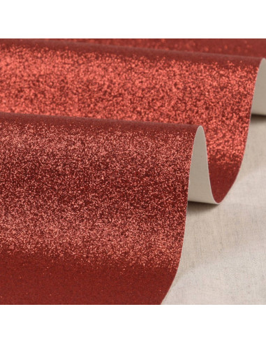 Coupon glitter 50 x 70 cm - Rouge