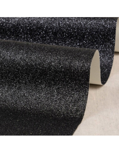 Coupon glitter 50 x 70 cm - Noir