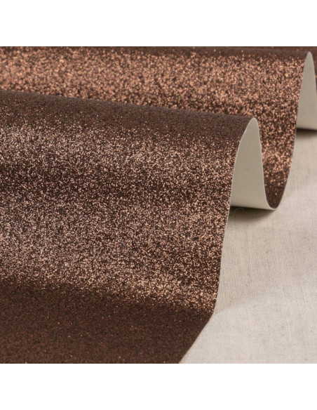 Coupon glitter 50 x 70 cm - Chocolat