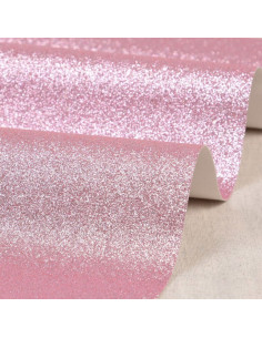 Coupon glitter 50 x 70 cm - Rose