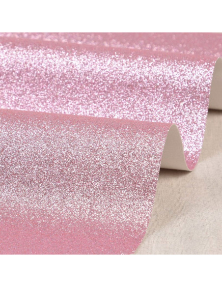 Coupon glitter 50 x 70 cm - Rose