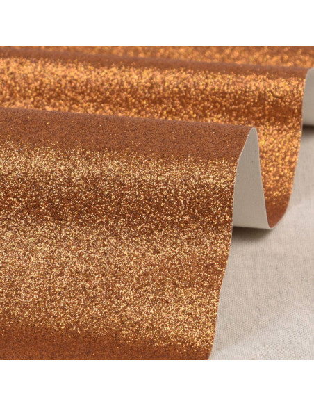 Coupon glitter 50 x 70 cm - Orange