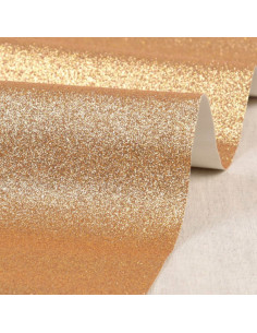 Coupon glitter 50 x 70 cm - Or foncé