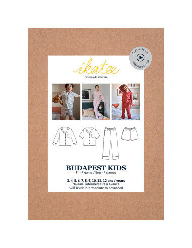 Patron de pyjamas Budapest kids - Ikatee