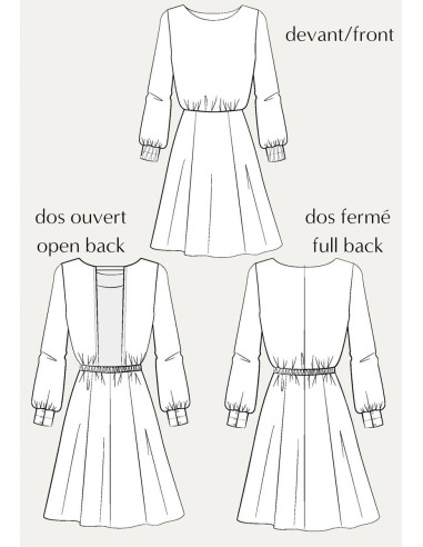 Patron de robe Primrose - Maison Fauve