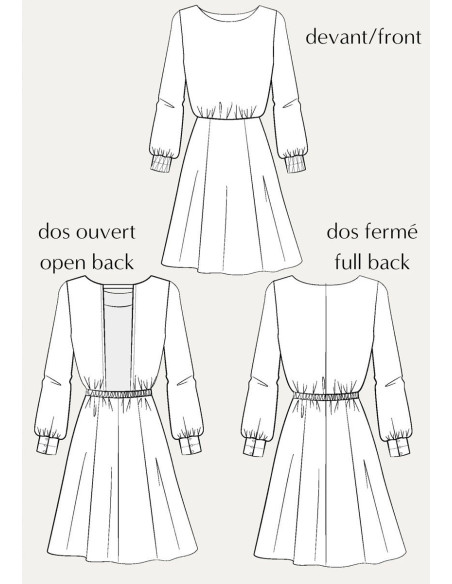 Patron de robe Primrose - Maison Fauve
